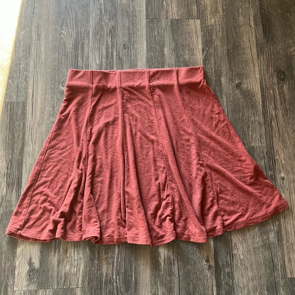 Garage Burnt Orange Skater Skirt